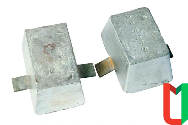 Протектор алюминиевый П-ПОА-15 АП1 ГОСТ 26251-84 (СТ СЭВ 4046-83) для стационарных металлических сооружений